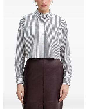 MICHAEL Michael Kors Camisa A Rayas Con Bolsillo En El Pecho - Gris