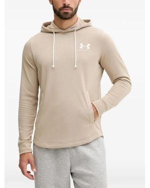 Under Armour Rival Terry Pouch-Pocket Hoodie - Natural