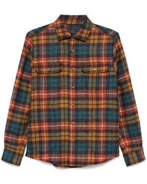 Orian Plaid-Pattern Shirt - Yellow