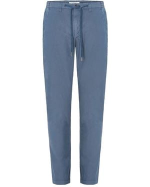 Briglia 1949 Drawstring Cotton Trousers - Blue