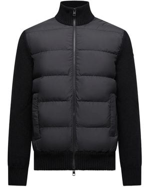 Moncler Padded-Panel Jacket - Black