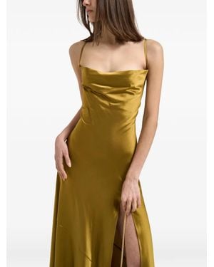Danamé Gabrielle Cowl-Neck Maxi Dress - Green