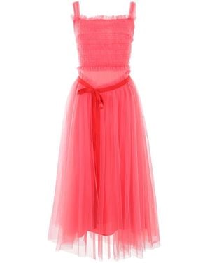 Molly Goddard Elodie Midi Dress - Pink