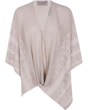 D.exterior V-Neck Knitted Top - Pink