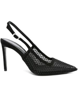 Ginissima 95Mm Crystal-Embellished Court Shoes - Black