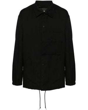 Y-3 Sport Uniform Coach Shirt Jacket - Black