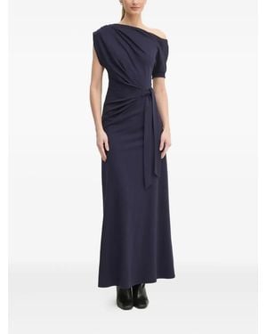 Diane von Furstenberg Asymmetric-Neck Maxi Dress - Blue