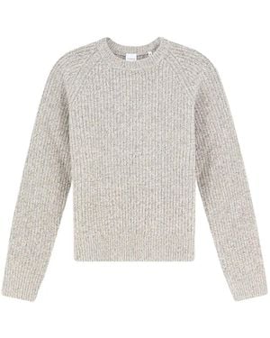 Aspesi Ribbed Raglan-Sleeve Sweater - White
