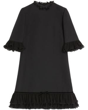 Valentino Garavani Crepe Couture Short Dress - Black