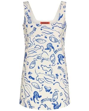 Simon Miller Sahara Printed Mini Dress - Blue