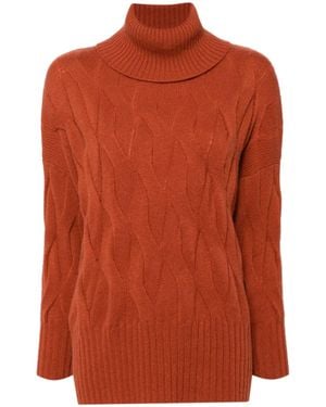 N.Peal Cashmere Emmie Sweater - Orange