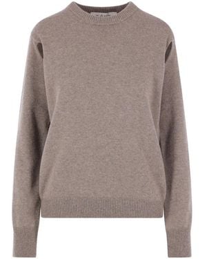 Rohe Round-Neck Sweater - Brown