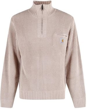 Carhartt Detroit Half-Zip Pocket Jumper - Pink