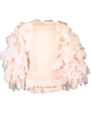 Aje. Lyric Ruffled Cape - Pink