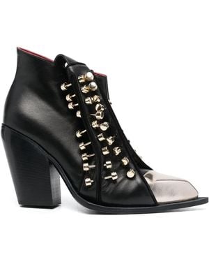 HARDOT Bottines À Détails De Clous - Noir
