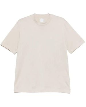 Eleventy T-Shirt Mit Logo-Stickerei - Weiß