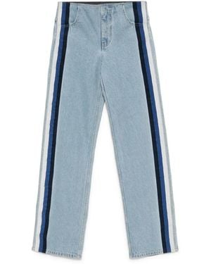 Christopher Esber Streaked Denim Jeans - Blue