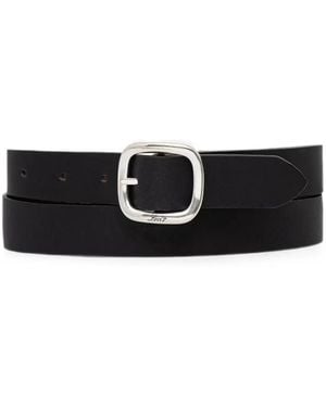 Levi's Logo-Engraved Buckle Belt - White