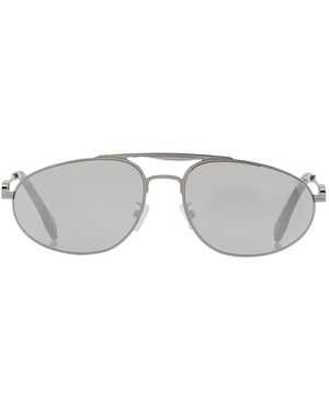 Fendi Occhiali Da Sole Con Montatura Stile Pilota - Grigio
