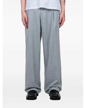 Vous Décidez Clip Striped Pants - Blue