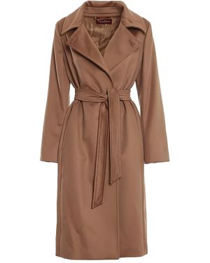 Max Mara Collag Belted Coat - Brown