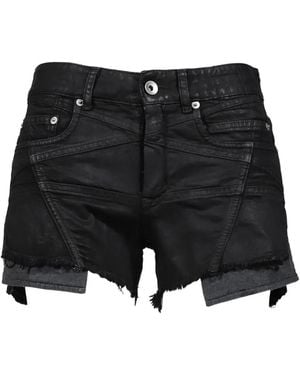Rick Owens Lana Cut Offs Frayed Shorts - Black