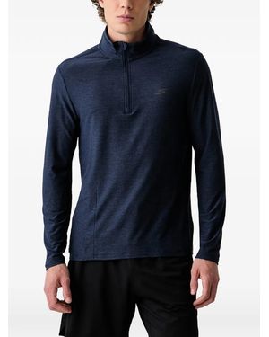 Skechers Sweat Go Dri À Col Zippé - Blue