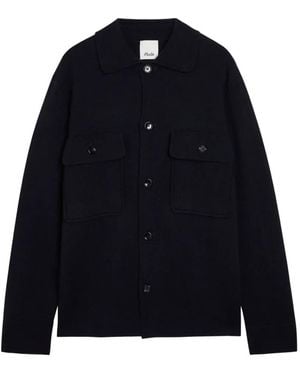 Allude Chest-Pocket Buttoned Overshirt - Blue
