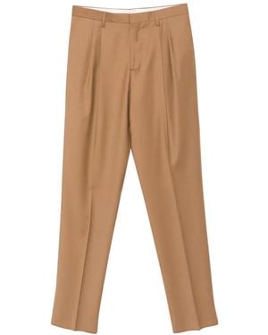 Lardini Pleated Wool Pants - White