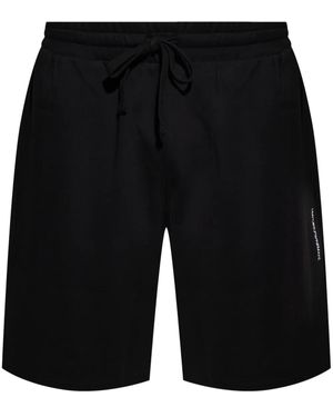 Emporio Armani ドローストリング ショートパンツ - ブラック