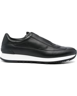 John Lobb Leather Trainers - Black