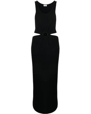 Nanushka Cut-Out Terrycloth Dress - Black