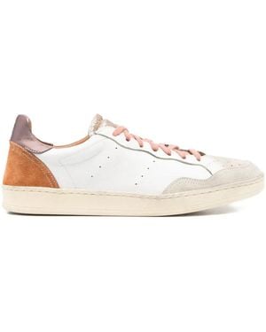Elia Maurizi Felicia Leather Panelled Trainers - White