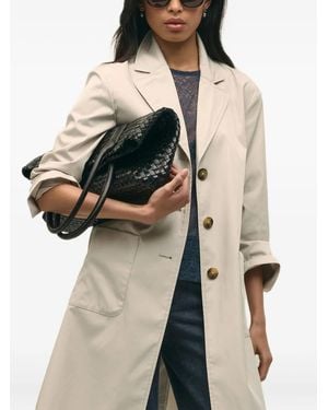 Brooks Brothers Double-Breasted Trench Coat - Natural