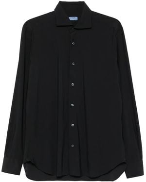 Barba Napoli Camicia A Maniche Lunghe - Nero