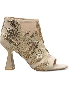 Kat Maconie Fiona Sequin-Embellishment Boots - White