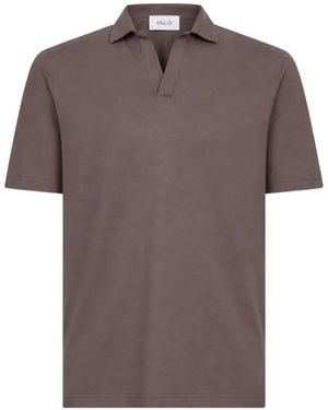 D4.0 Cotton Polo Shirt - Brown