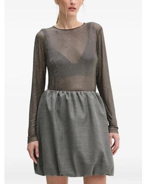 Samsøe & Samsøe Embellished Long-Sleeved Top - Gray