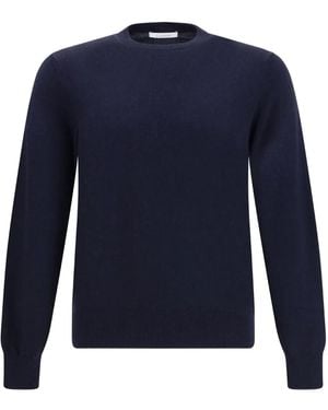 Cruciani Crew-neck Fine-knit Sweater - ブルー