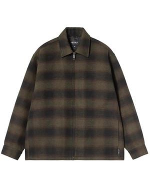 Carhartt Alton Check-Pattern Twill Jacket - Black