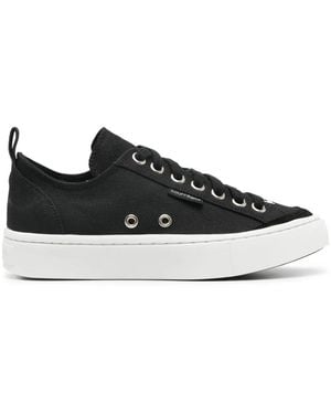 Courreges Sneakers Canvas 01 Con Ricamo - Nero