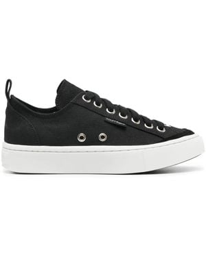 Courreges Sneakers Canvas 01 Con Ricamo - Nero