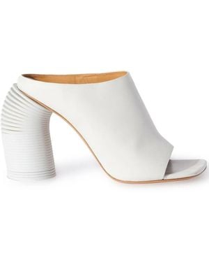 Off-White c/o Virgil Abloh Spring Leather Mules - White