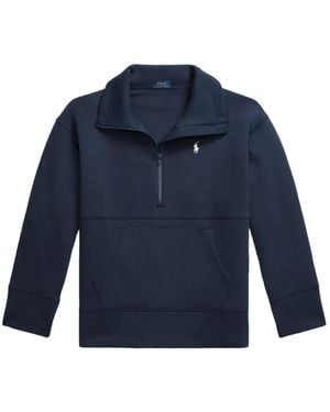 Polo Ralph Lauren Long-Sleeve Zip-Fastening Sweatshirt - Blue