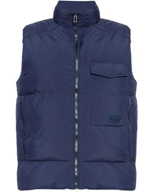 Paul Smith Zip-Fastening Pocket Padded Gilet - Blue