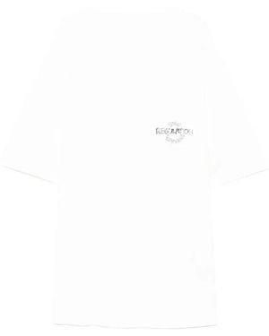 Yohji Yamamoto Logo Print T-Shirt - White