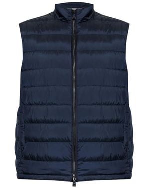 Paul & Shark Quilted Zip Jacket - Blue