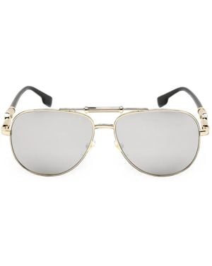 Versace Medusa Pilot-Frame Sunglasses - Natural