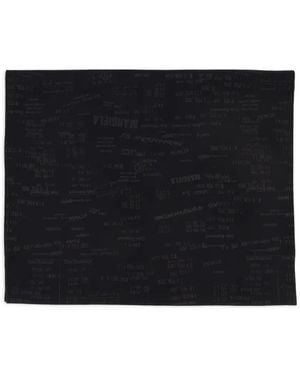 MM6 by Maison Margiela ロゴジャカード スカーフ - ブラック