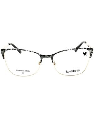 Bebe Occhiali Cat-Eye Con Motivo Effetto Pizzo - Nero